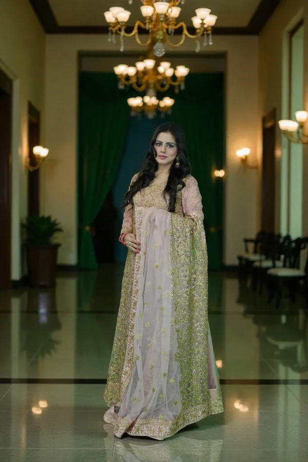 Stitched Luxury Heavy Embroidered & Stone Work Net Maxi – Party Wear Collection