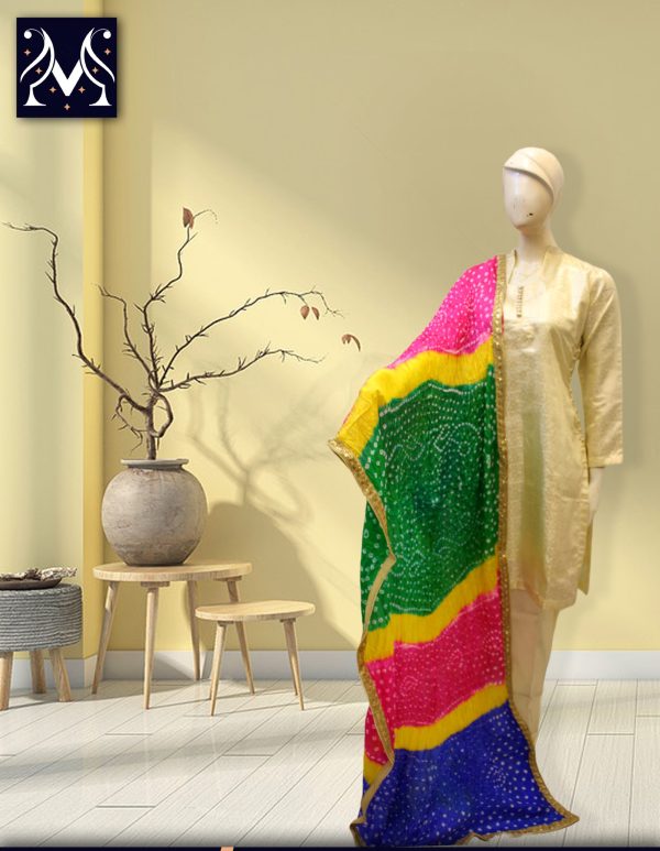 Stitched 2-Piece Off-White Silk Suit (Contrast Dupatta Sold Separately)